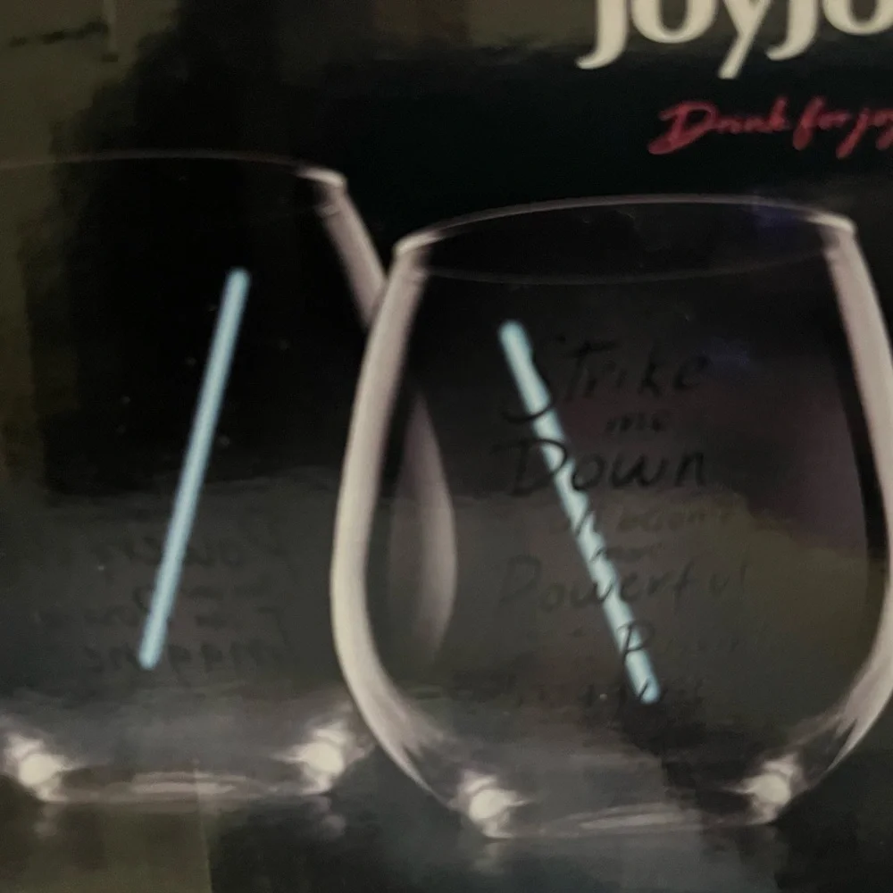 NIB Set of 2 Star Wars JoyJolt Obi-Wan Kenobi Drinking Glasses - Picture 8 of 9